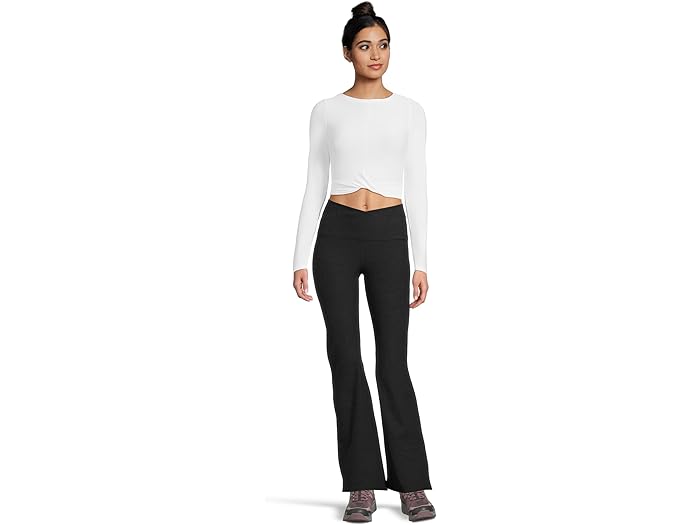 Featherweight Center Stage Cropped Long Sleeve Pull Over - Image 1