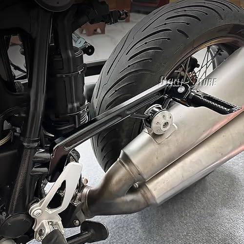 Miniatura 6 de Estriberas para pasajero trasero de motocicleta compatibles con BMW R9T R NINE T PureR NINE T RacerR NINE T Scrambler - Estriberas plegables