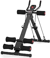RELIFE Foldable Ab Workout Machine - Adjustable Ab Cruncher Trainer for Full Body Home Gym Strength Training, 440 LBS Capacity