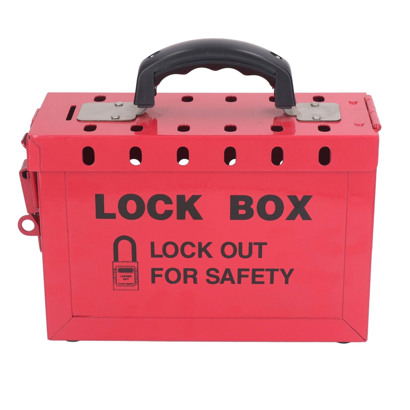 Caja de Bloqueo y Etiquetado, Caja de Bloqueo y Etiquetado Caja de Bloqueo de Grupo de Seguridad Portátil para Cumplimiento de OSHA, Candados con Llave