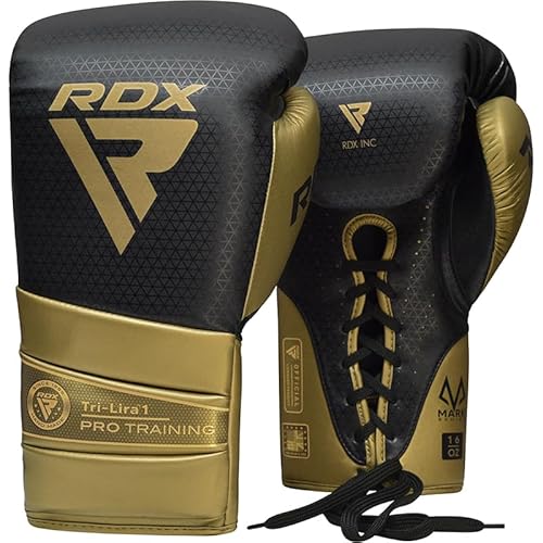 RDX Mark Pro Training Tri Lira 1 Gants de Boxe Doré 14 oz