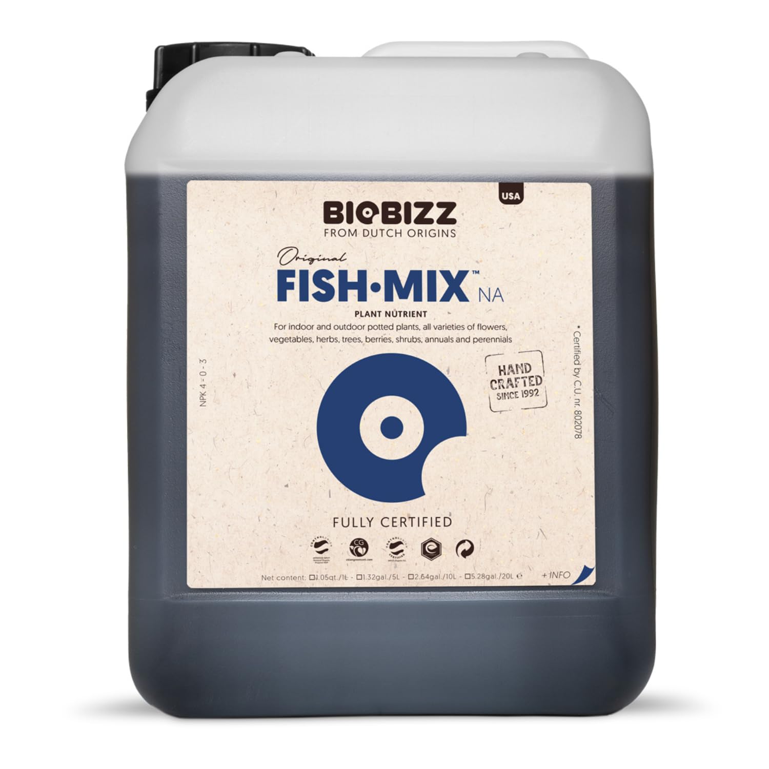 BioBizz 06-300-035 nawóz naturalny Fish-Mix 5 l