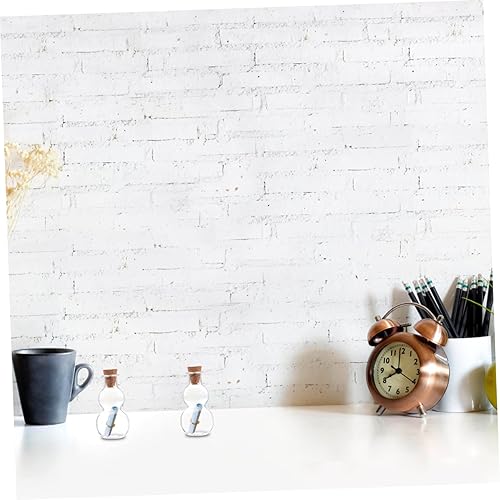 Miniatura 7 de Didiseaon Botella de deseos Terrarios Frasco de vidrio Miniture Decoración Miniatura Botellas de vidrio Botellas de mensaje de vidrio Pequeña