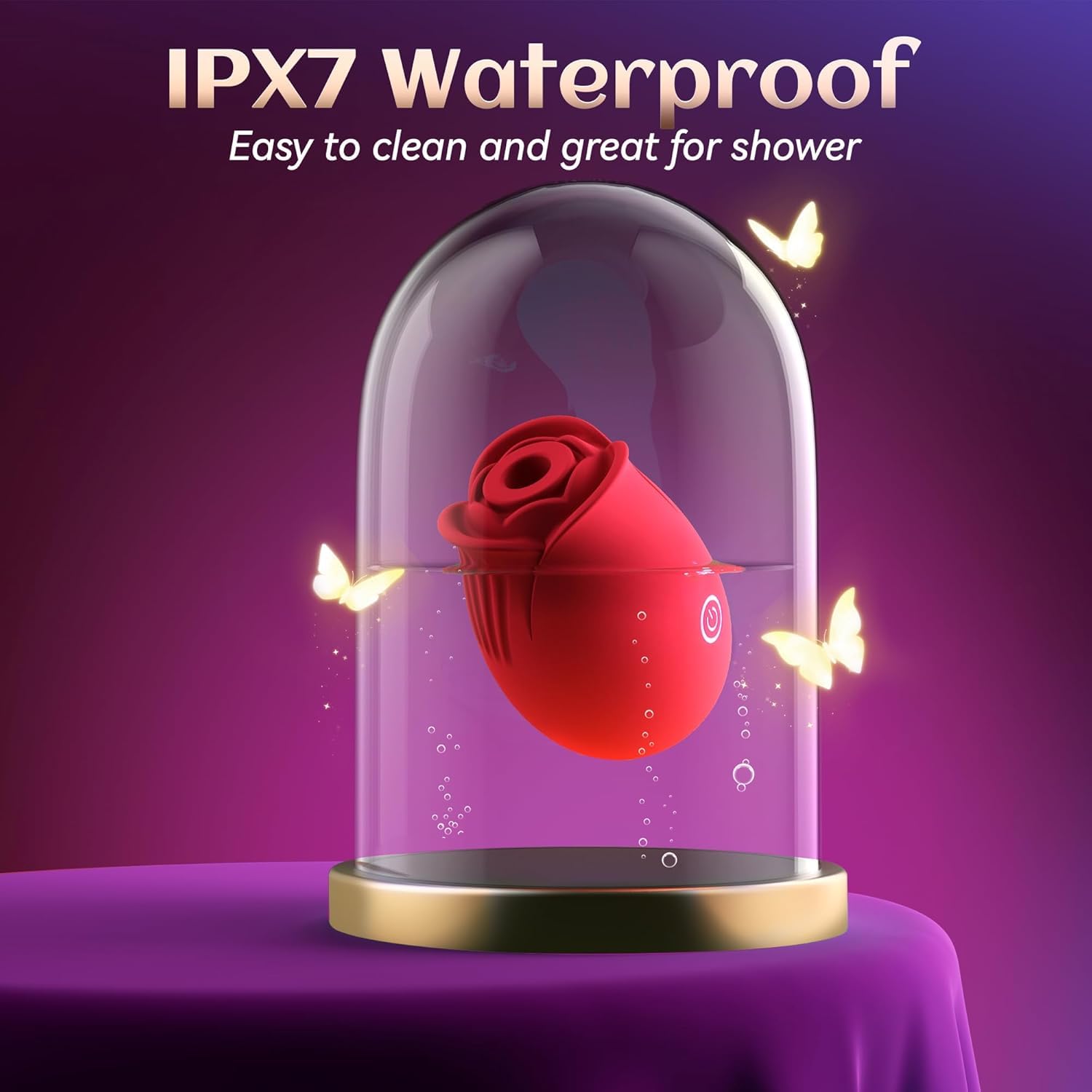 Rose Sex Toy Vibrator Adult Sex Toys Women Sucking Vibrater Adult Toys Nipple Toys G Spot Clitoral Vibrator Rose Sexual Stimulation Device Anal Dildo with 5 Sucking Modes Female Couples: All-