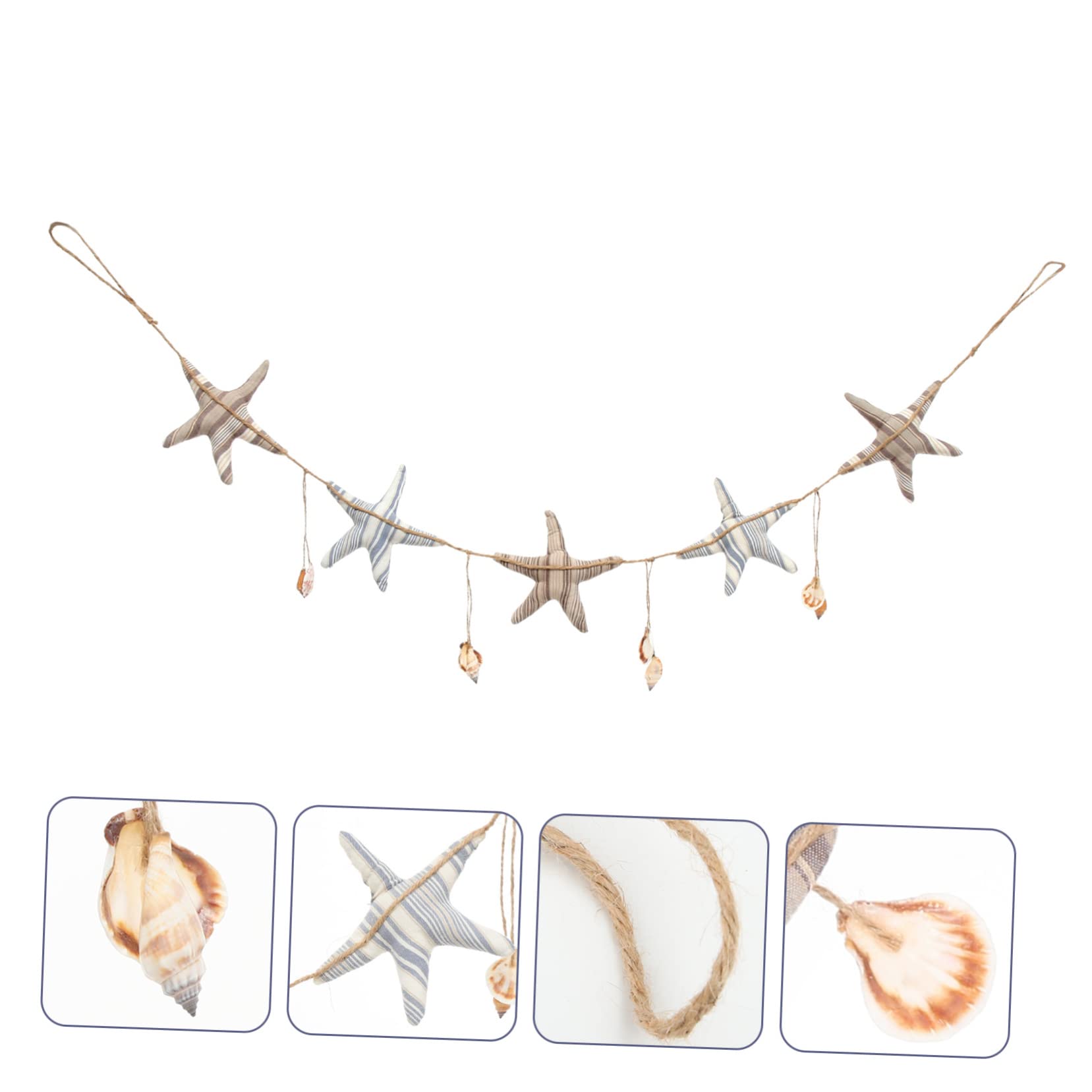 ABOOFAN 4stücke Star Shape Hanging Garland Handgefertigte Stoffdeko Für Türen Und Wände Für Hochzeiten Partys Und Wohnaccessoires Im Maritimen Stil