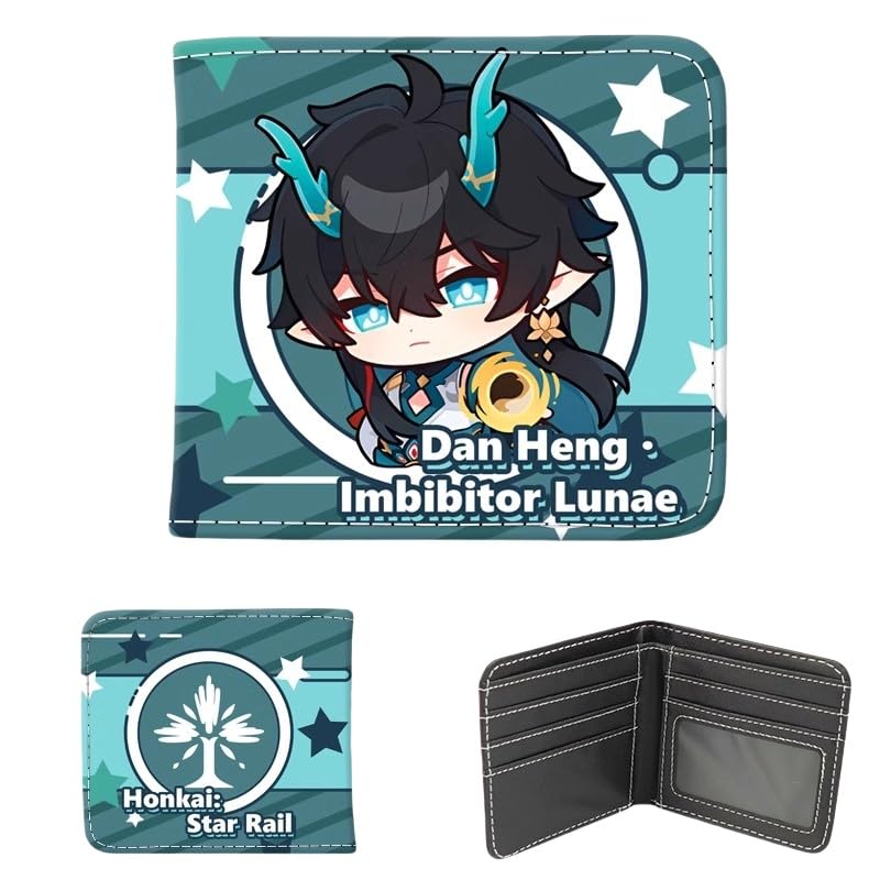 Cute Sunday/Robin Wallets Honkai Star Rail Firefly Fugue PU Leather Mini Coin Purses with Multiple Card Slots (Wallets8)2