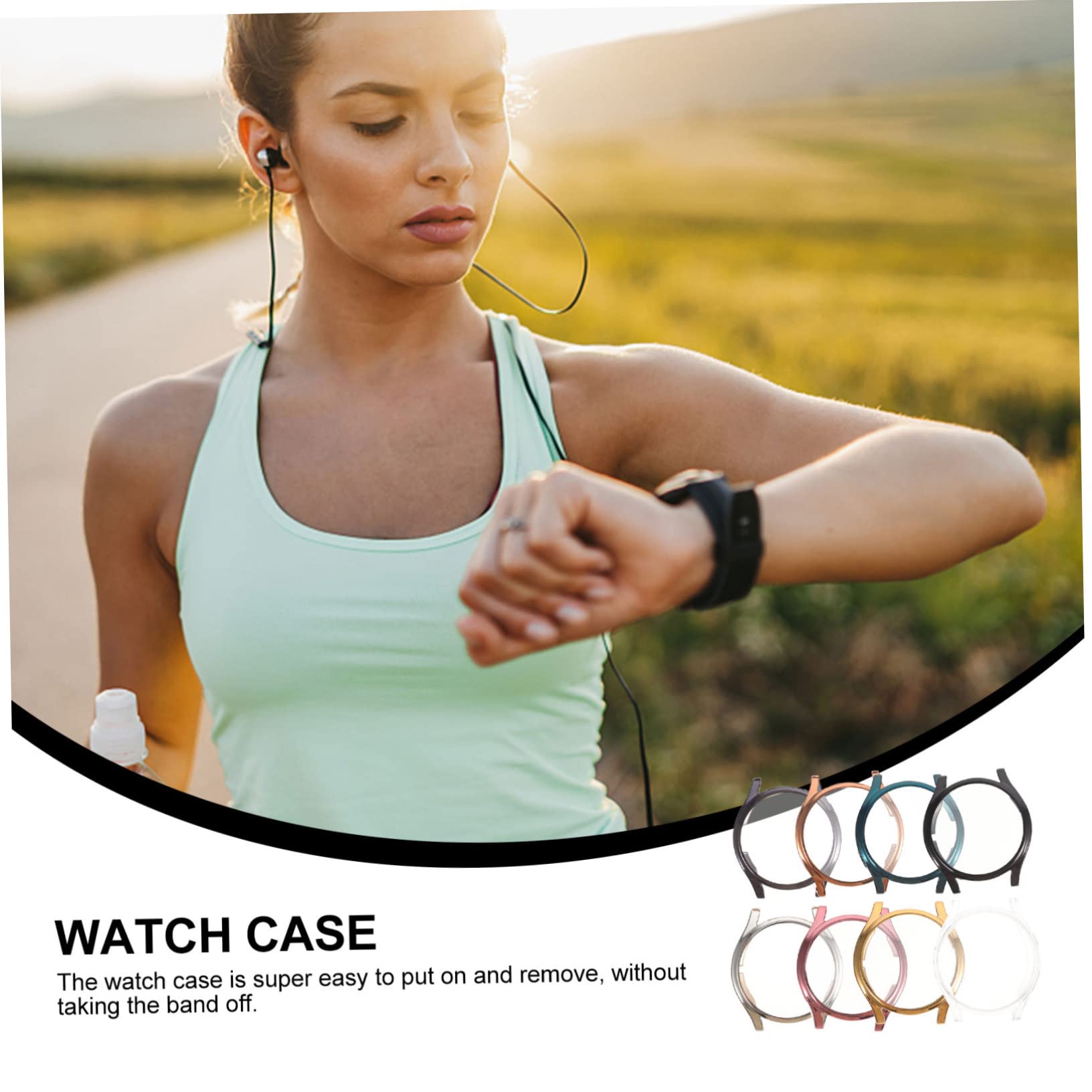 Mikikit Lot De 3 Étuis pour Montre Connectée Watch 5 Robustes Et Flexibles Résistants Aux Chocs Et Aux Rayures 8 Pièces X 3