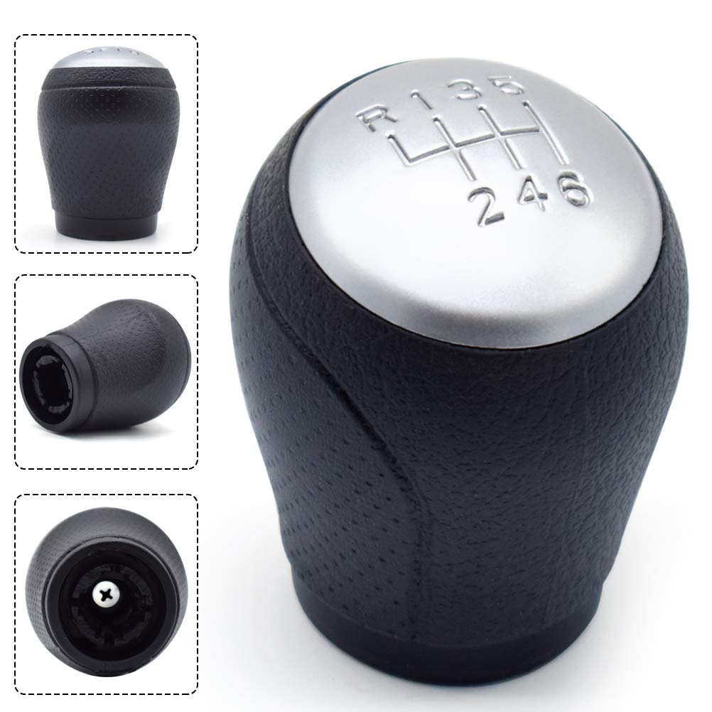 Xukey Chrome For Qashqai Nj10 +2 X-Trail 2008-2013 Gear Shift Knob Shifter Lever Head Handball 6 Speed Manual Car Styling Accessories