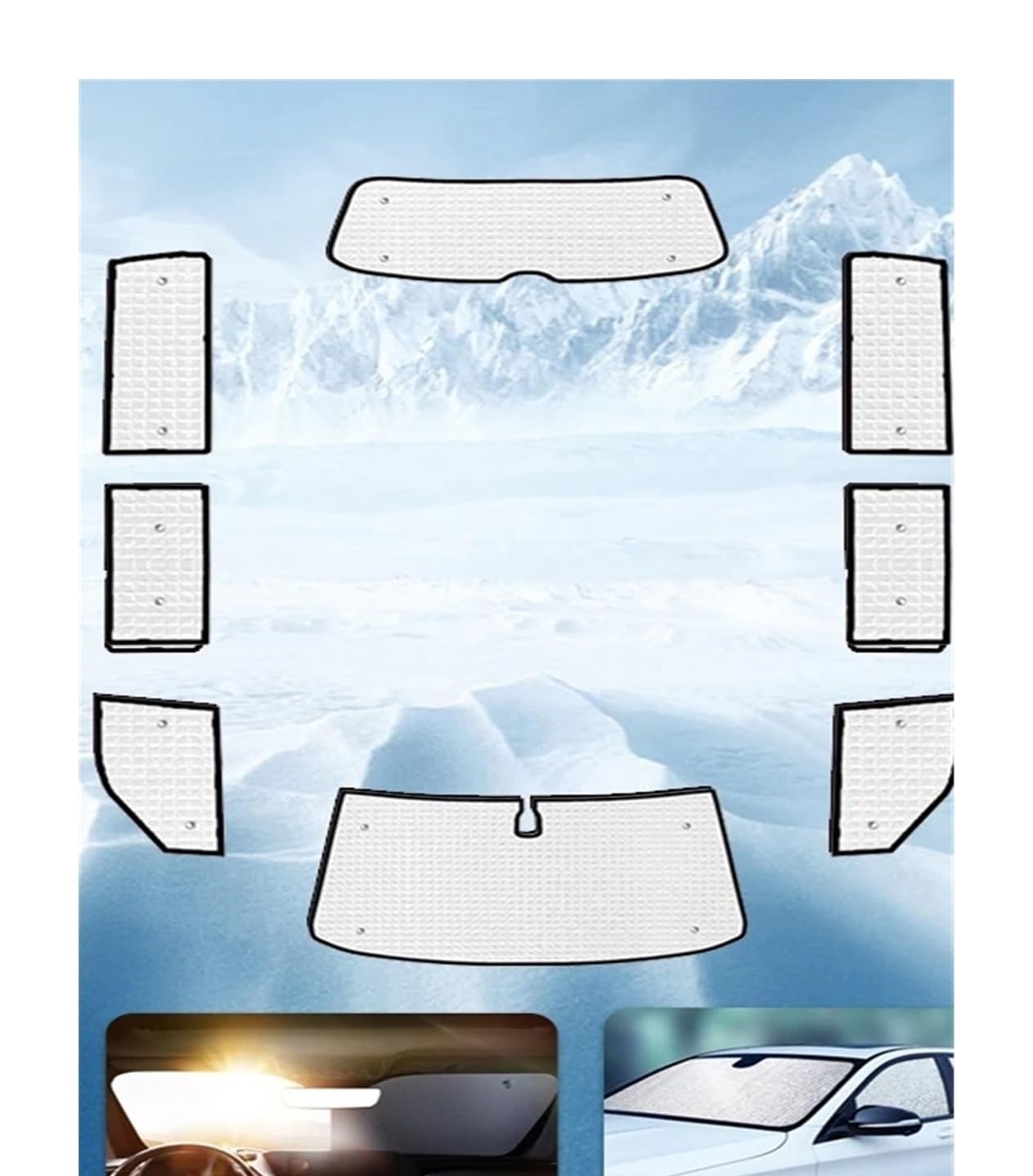 Auto Seitenfenster Sonnenschutz VW T5 LWB 2011-2015 - UV Schutz Visier