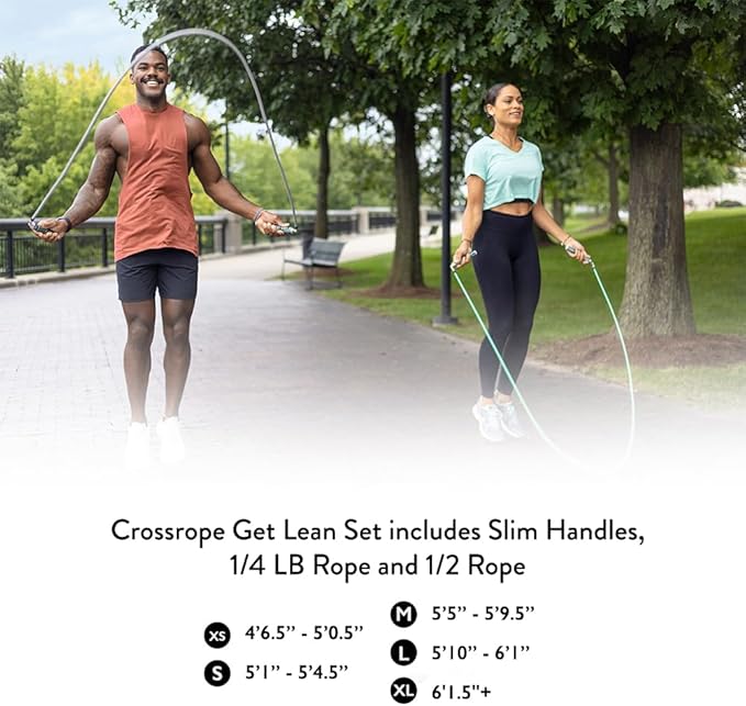 The set features high-quality, ergonomic handles equipped with a quick-clip system, making it easy to switch between the two ropes during workouts. These handles offer a comfortable grip, minimizing hand fatigue and allowing for extended exercise sessions. The ropes themselves are made of durable materials designed to withstand regular use and the friction encountered during outdoor workouts on different surfaces.