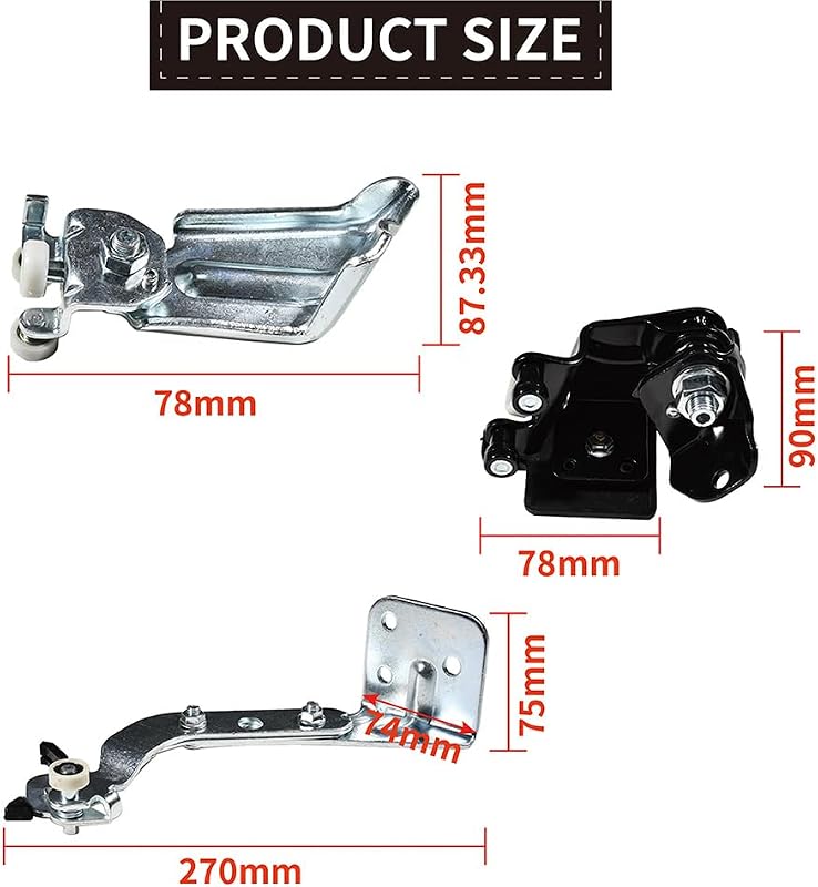 Set șină de ghidaj cu role pentru ușa glisantă dreapta compatibil cu Jumper Bus Ducato 250 1344234080 1344239080 1344266080