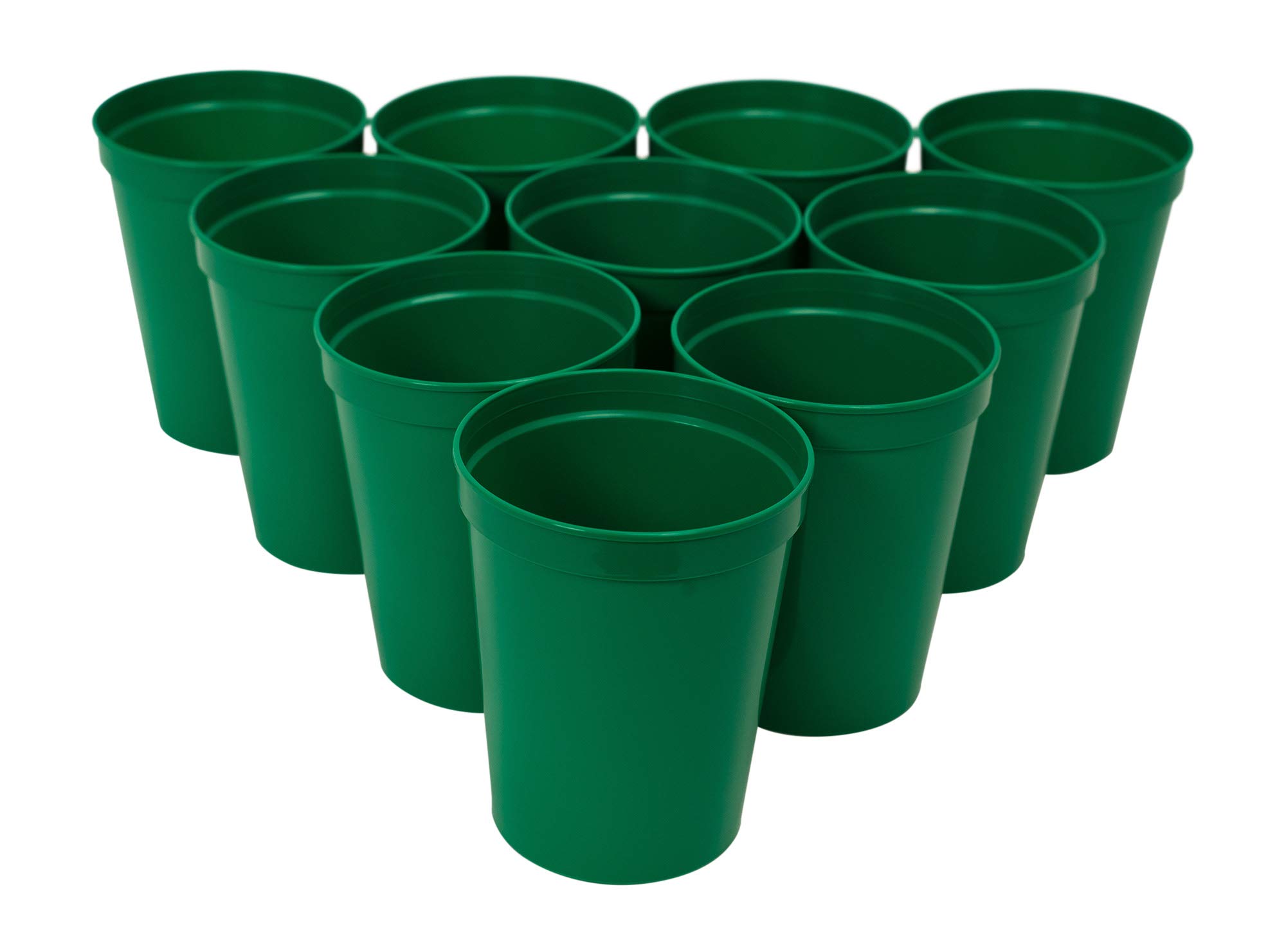 green plastic cups reusable