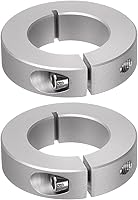 Vista 11 de HARFINGTON Collar de eje de 2 piezas de 0.236 in de diámetro de aleación de aluminio con tornillo dividido collares de abrazadera, 0.787 in