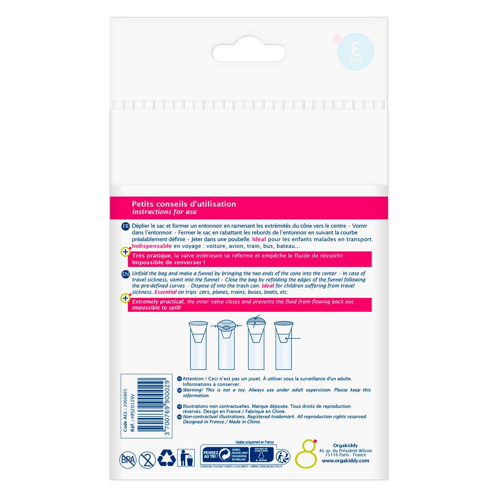Sac pour Vomir 3 Unités