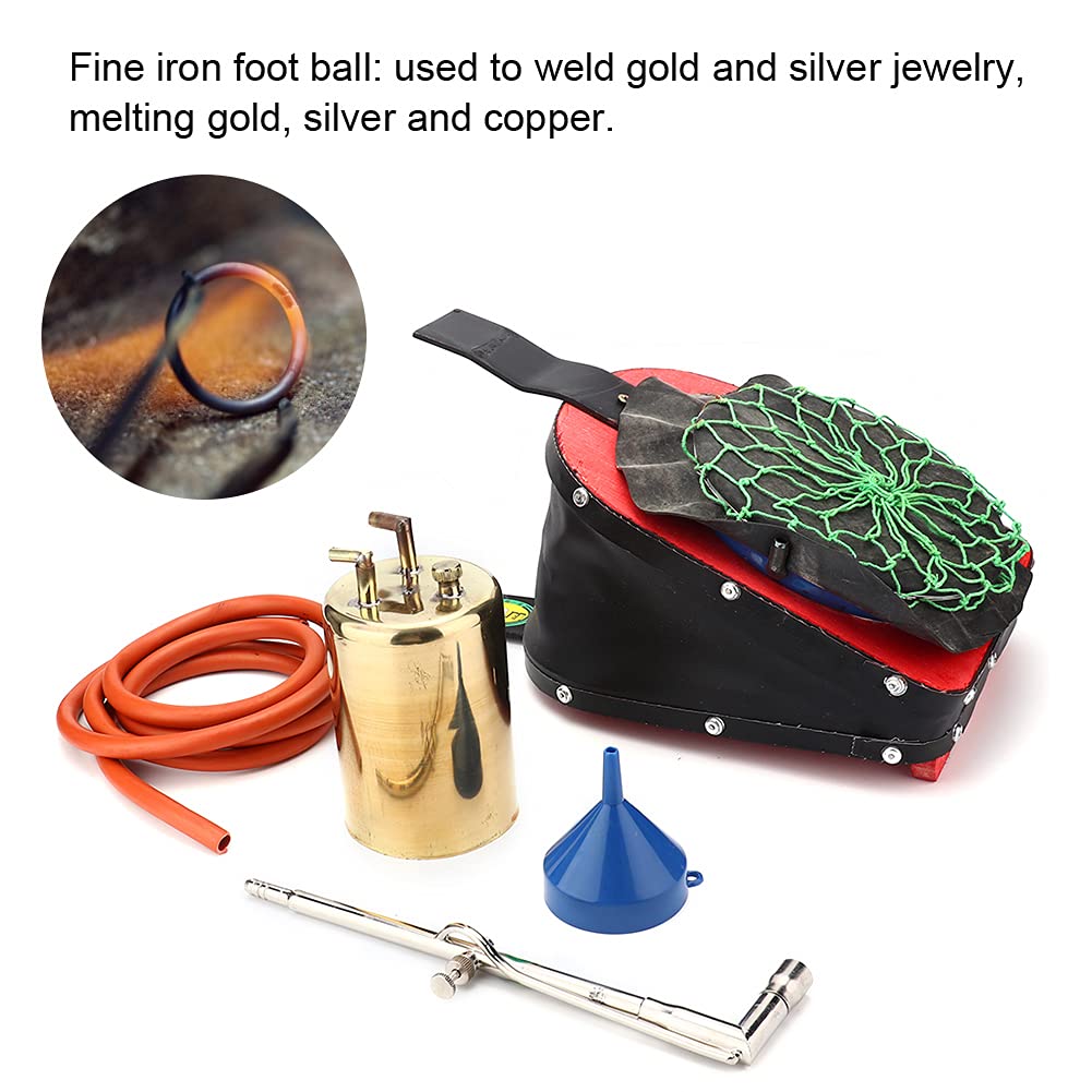Ensemble d'outils de Fusion d'or et d'argent, pour la Fabrication de Bijoux, kit de Torche de soudage Professionnel avec Tigre en Cuir, matériau de Haute qualité, Boule