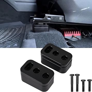 2Pcs Upgrade Seat Spacers Recline Lift Kit for Toyota Tundra 3rd Gen 2022-2025, Driver or Passenger Adjustable Front Seat Spacers Rear of Front Blocks Seat Riser Accessories