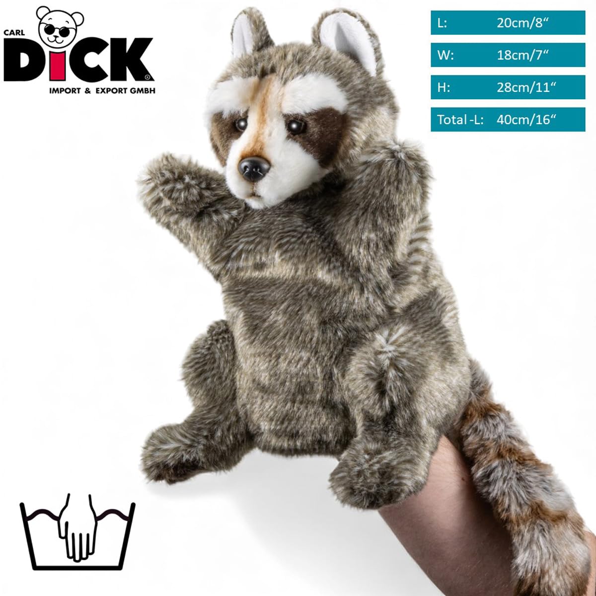 Carl Dick Peluche, Procione Burattino, 28cm 3439