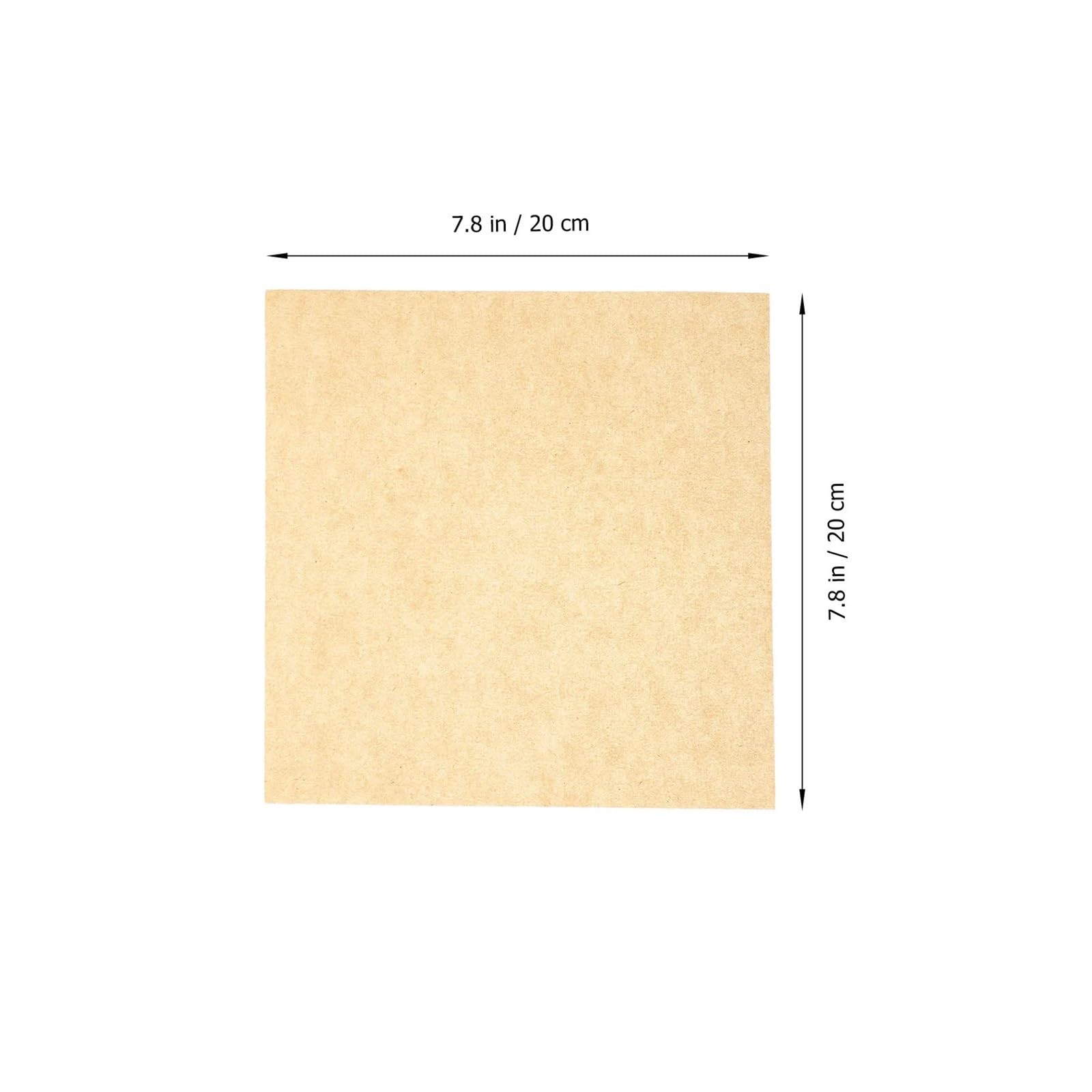 500 papel, absorción de aceite calidad alimentaria for Pizza, alas, patatas fritas, envoltura, estera for hornear, elementos esenciales cocina(20X20X0.1CM)