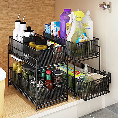 Étagère sous évier pour optimiser les petits espaces de salle de bain