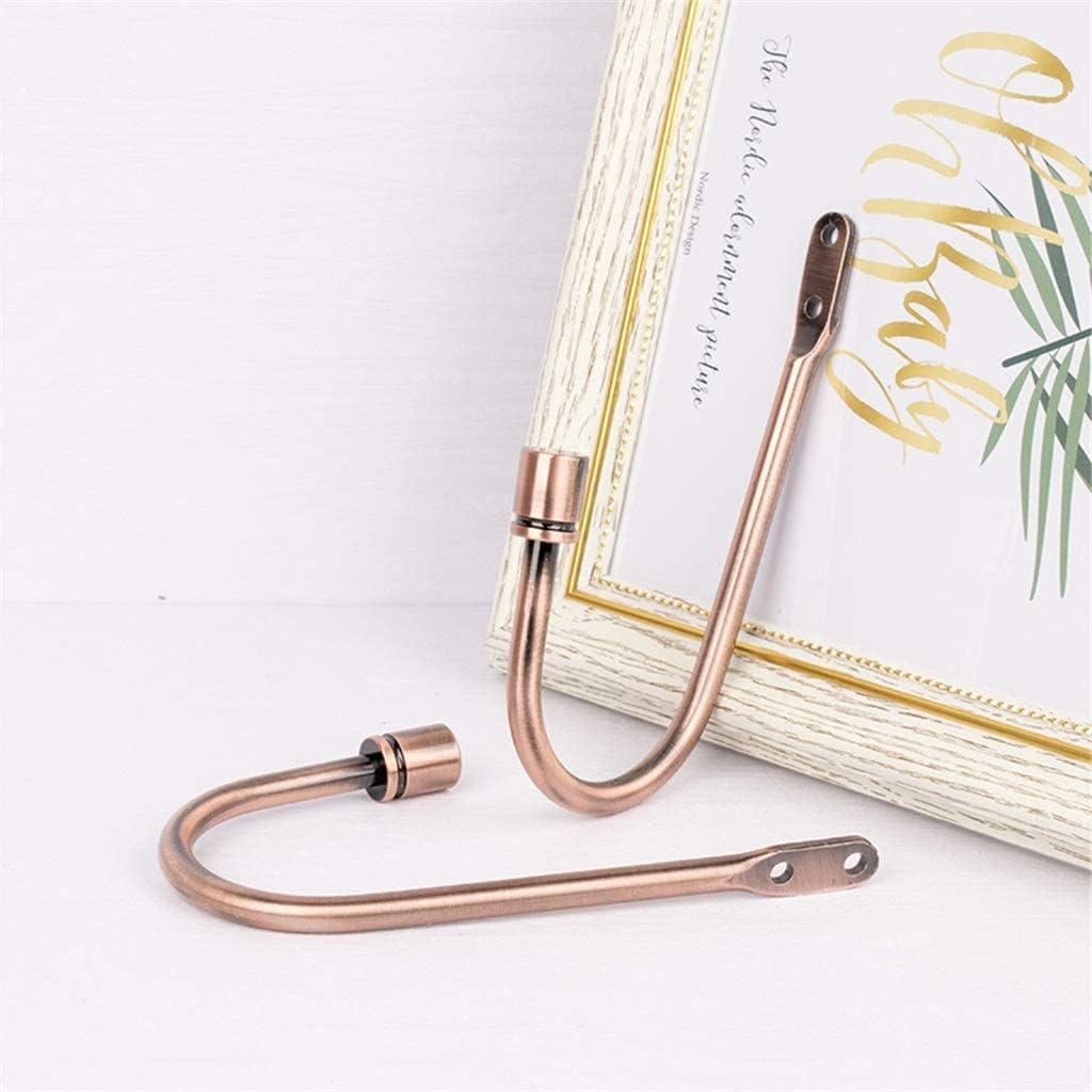 1個 金属製カーテンタイバック カーテンウォールフック ブラック シルバー ゴールドホルダー ネジ2本付き カーテン吊り下げ (E)