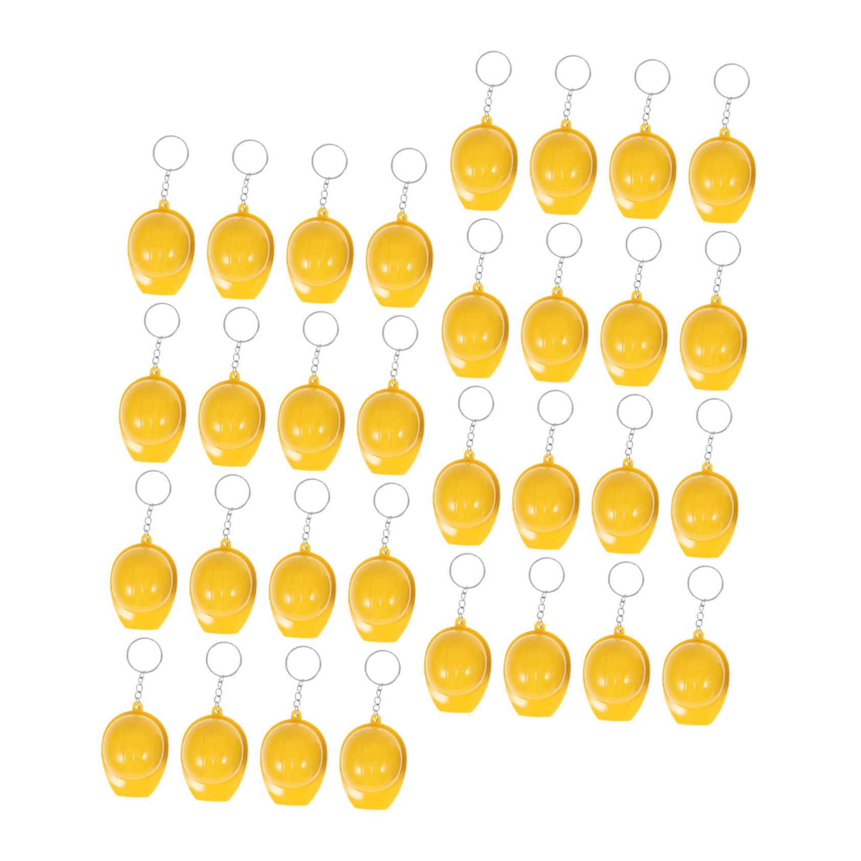 Porte-clés casque de chantier jaune pour retrouver facilement vos clés