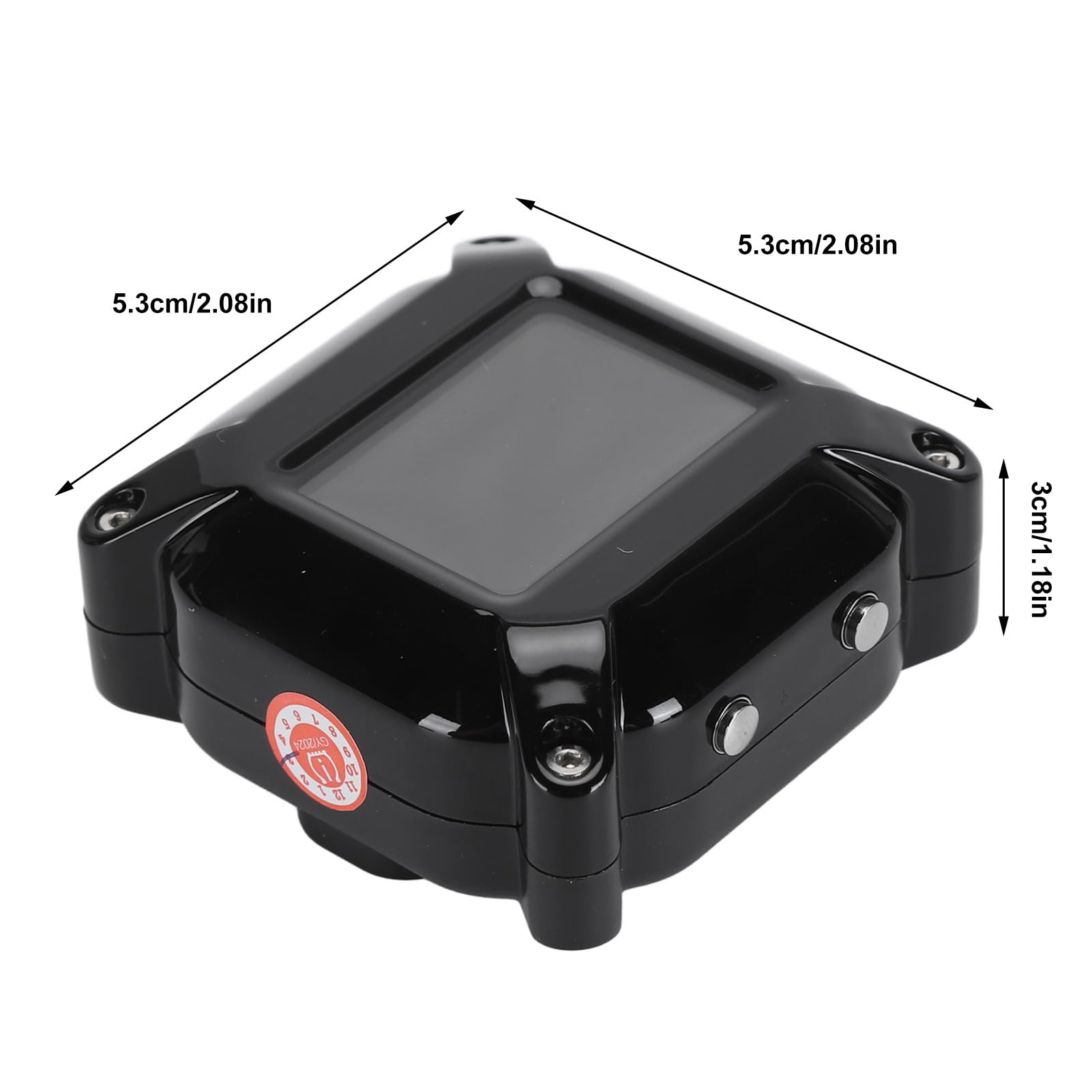 Sistema di monitoraggio della pressione dei pneumatici per moto, TPMS per moto con 2 sensori esterni, supporta allarme pressione e temperatura, impermeabile e resistente alle intemperie