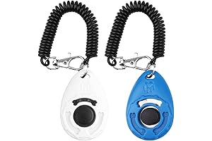 OYEFLY Pet Dog Training Clicker with Wrist Strap - Value 2-Pack, Durable,...