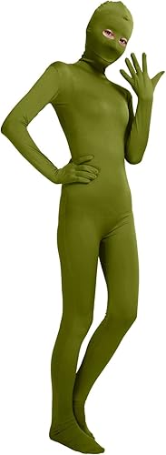 Miniatura 4 de Shinningstar Unisex Mujeres Hombres Cos Body Ojos Abrir Spandex Zentai Cuerpo Completo Unitard