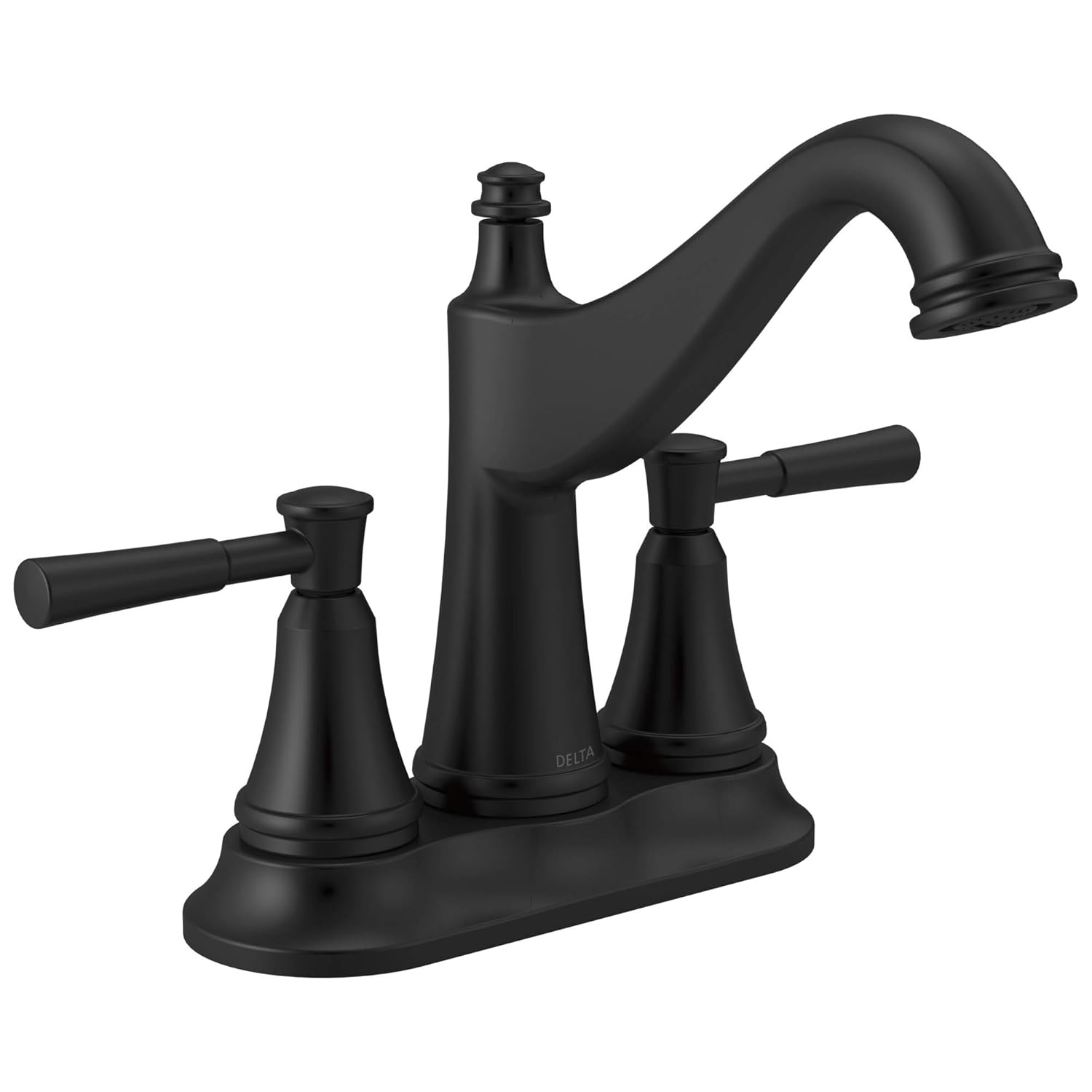 Delta 25777LF Mylan 1 2 GPM Deck Mount Centerset Bathroom Faucet with Pop-Up Drain Assembly - Limited Lifetime