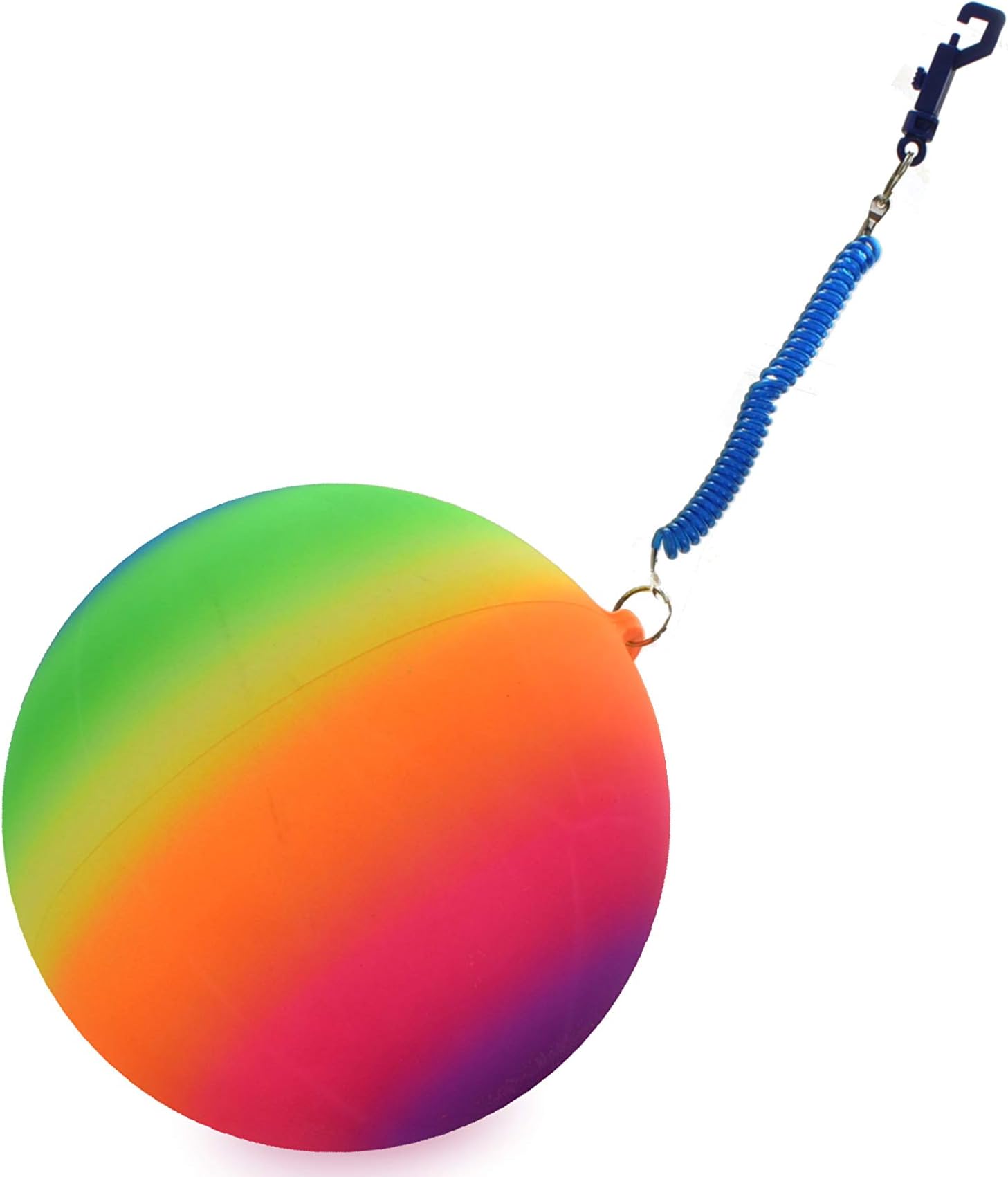 KandyToys Neon Rainbow Ball With Keychain | Mutil-Coloured Ball