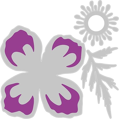 Miniatura 2 de Sizzix Thinlits Die 665081 - Amapola islandesa de Olivia Rose, paquete de 3, multicolor