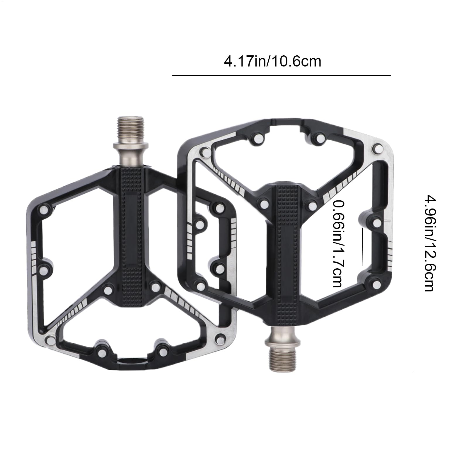 Pedales de bicicleta de carretera, ligeros rodamientos de DU, pedales anchos especialmente para bicicletas de montaña, para ciclismo, al aire libre, viajes, senderismo, entrenamiento, entrenador de