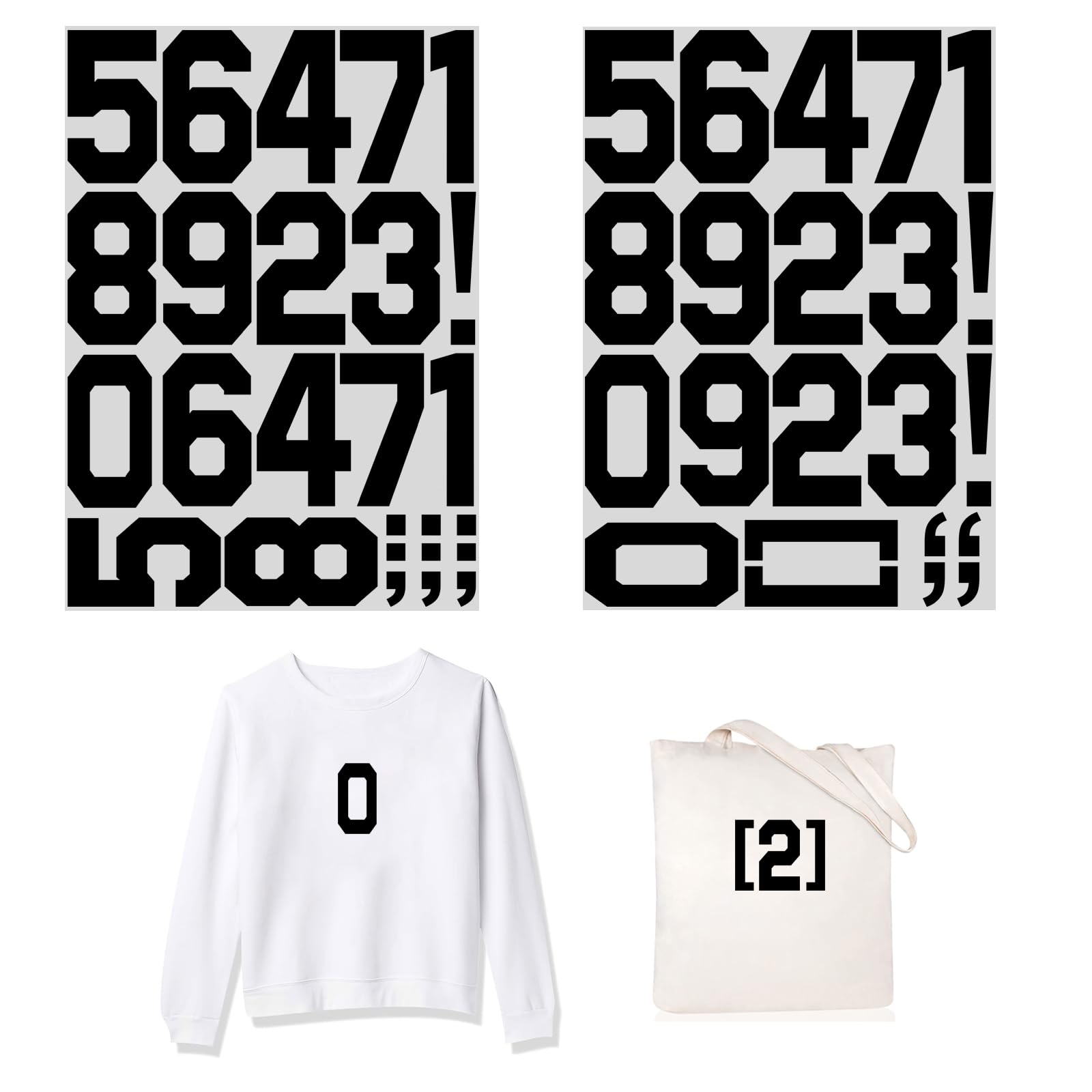 3 Inch 3sets 1-10 Number Iron On Heat Transfer Fabric Vinyl DIY for Sport Jerseys T Shirts Clothes Slogan Printing Crafts Decoration (3IN Number - Black)