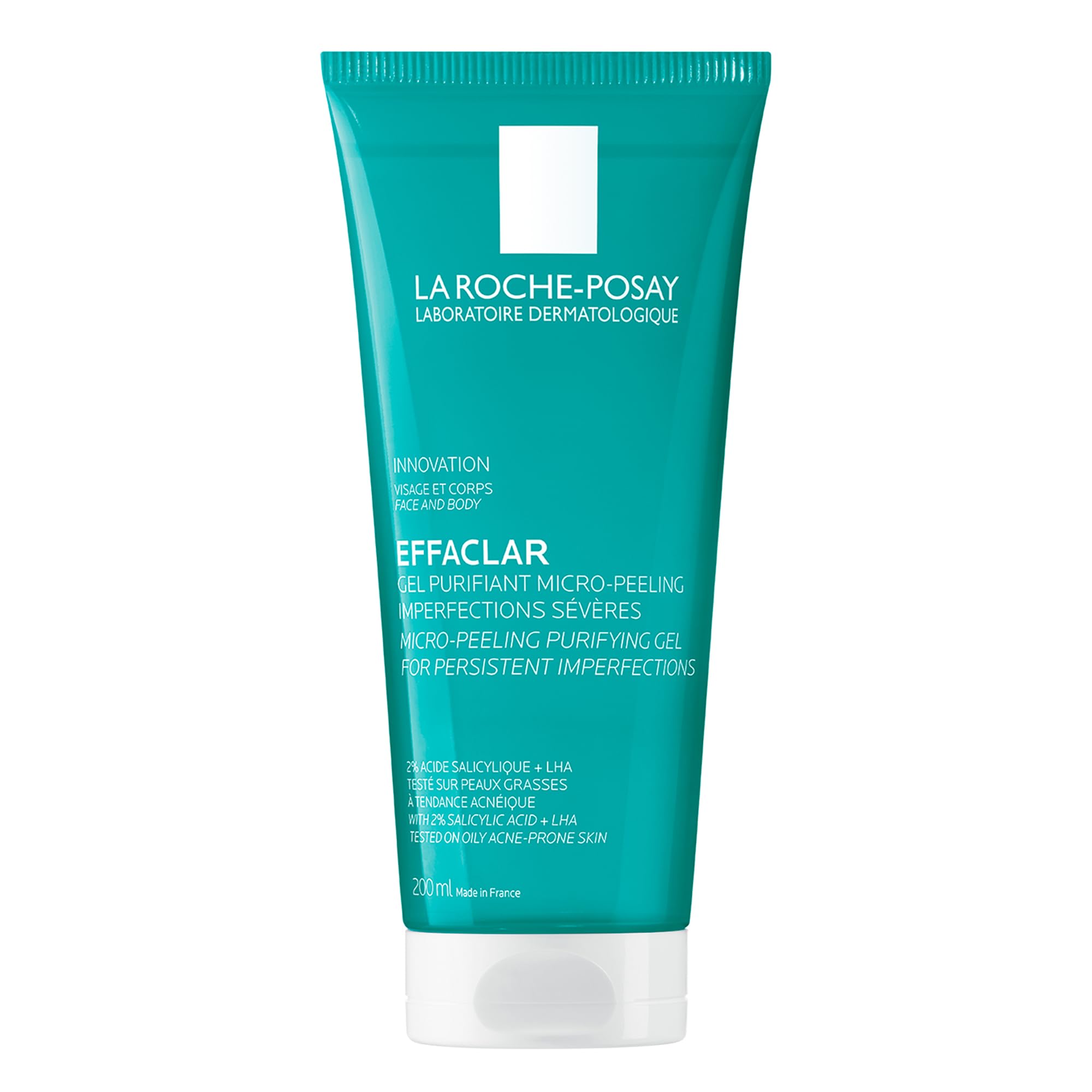 La Roche-Posay Effaclar Micro-Peeling Purifying Gel Wash for Oily, Blemish-Prone Skin 200ml