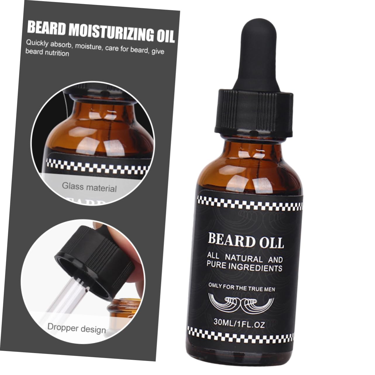 2piezas Natural Para Cuidado Barba Acondicionador Hidratante y Suavizante Para Crecimiento De Barba De De Huáscar Ingredientes Naturales