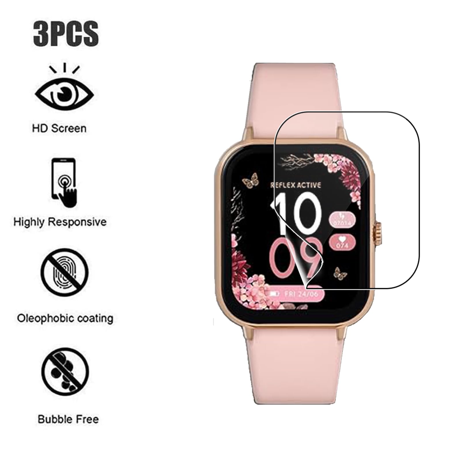 MEMELOKA 3 Piezas Protector de Pantalla para Reflex Active Series 23, TPU Película de Flexible con 3D Cobertura Completa, Alta Definición y Alta Sensibilidad