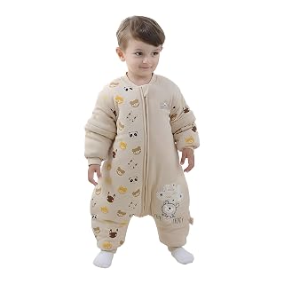 Mosebears Baby Sleep Sack with Legs,Cotton Baby Sleep Sack for Toddler Thicken 2.5 TOG - Amazon product rated Grade A