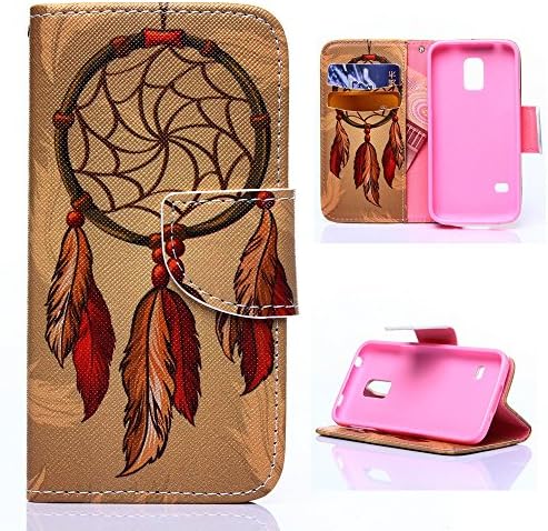SoCoBuy Galaxy S5 Mini Case,Samsung S5 Mini Case,S5 Mini Case,Leather Flip Credit Card Wallet Protective Case Magnetic Clasp for Samsung Galaxy S5 Mini