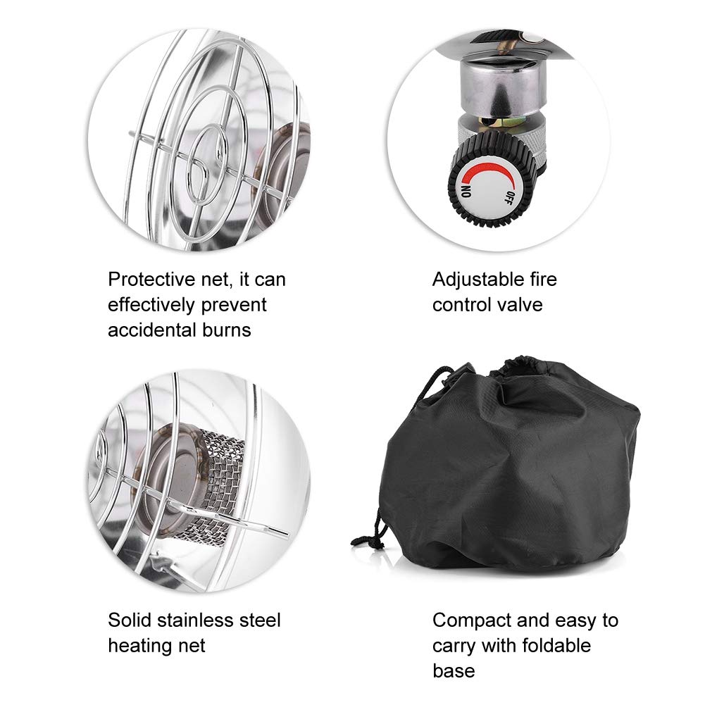 Riscaldatore a Gas Portatile, Tenda da Campeggio da Viaggio con Copertura Calda riscaldatore a Gas Portatile da Esterno