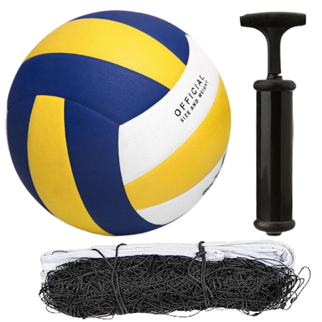 Vishwa Sports Classic Eagle Super Quality PVC Synthetic Rubber Volleyball with New Edition Size-4 with 1 Air Pump, 1 Nedle & 1 Nylon Net Official Size and Weight,Pack of 1 (B0C7V83HW3) Amazon Price History, Amazon Price Tracker
