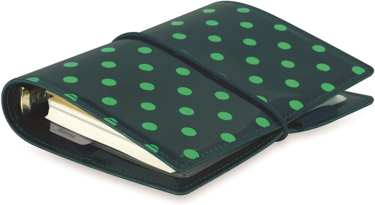 Filofax 17-022516 Dominoes Personal Organizer, Small, Dot Green