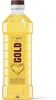 Gold Refined Oil | Blend of Rice Bran Oil & Sunflower Oil | Cooking Oil | Pro Healthy Lifestyle Edible Oil 1 Litre