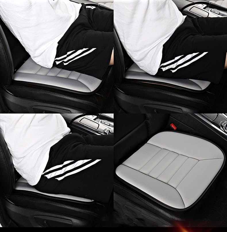 Seat Cushion for Lincoln Aviator 2020–2025, Seat Pad with Padded Foam Non-Slip Bottom Universal Fit for Front Car Seats Breathable Surface,Black