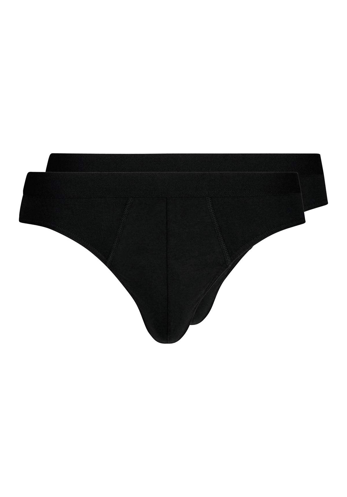 HUBER Men's Brasil Pack of 2 Briefs, Black (Black 7665), Large (Manufacturer Size: L), Black (Black 7665), L