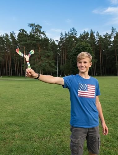 Returning Boomerang for Beginners – Easy to Throw, Boomerang That Comes Back, Handcrafted Returning Flying Toy Made of Plywood, Fun Outdoor Game, Thin, Lightweight and Safe to Use - Thumbnail 3