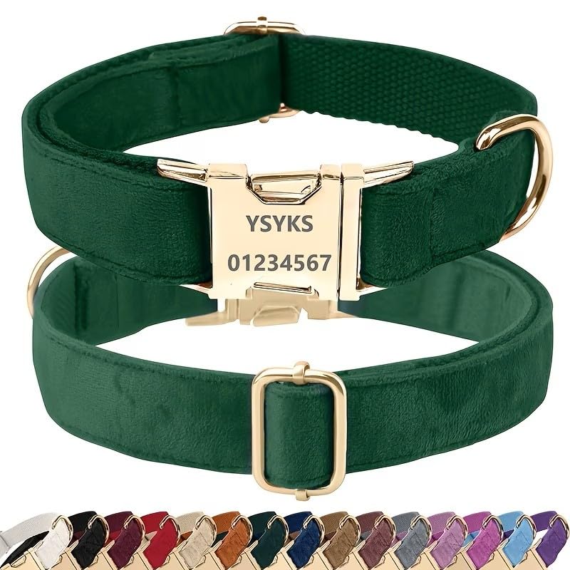 Personalized Dog Collars Custom with Pet Name & Phone for Small Medium Dogs