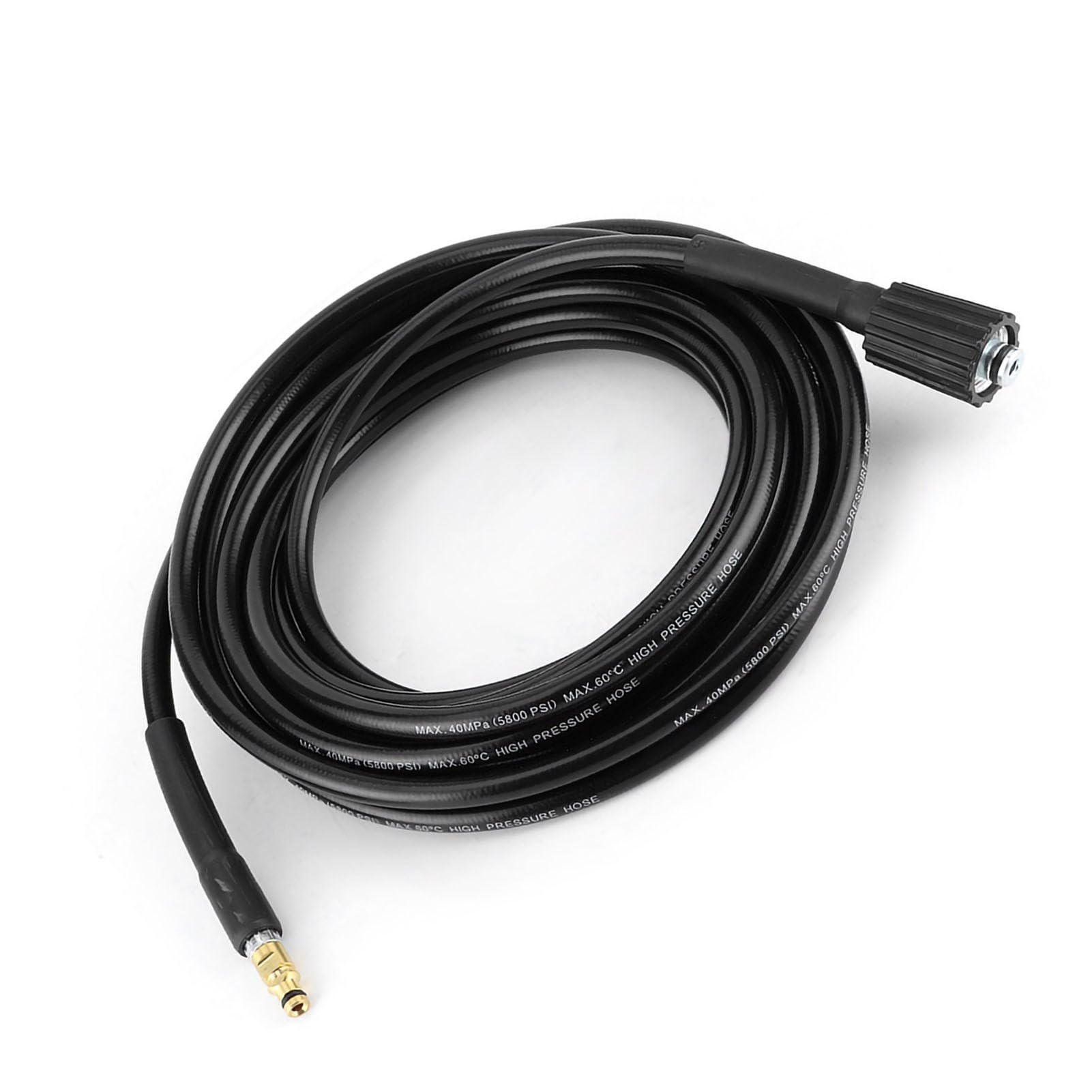 High Pressure Water Cleaning Rubber Hose for Karcher K2 K3 K4 K5, 40MPa/5800PSI Auto Washer Accessory, 1 Piece (6m/19.68ft)