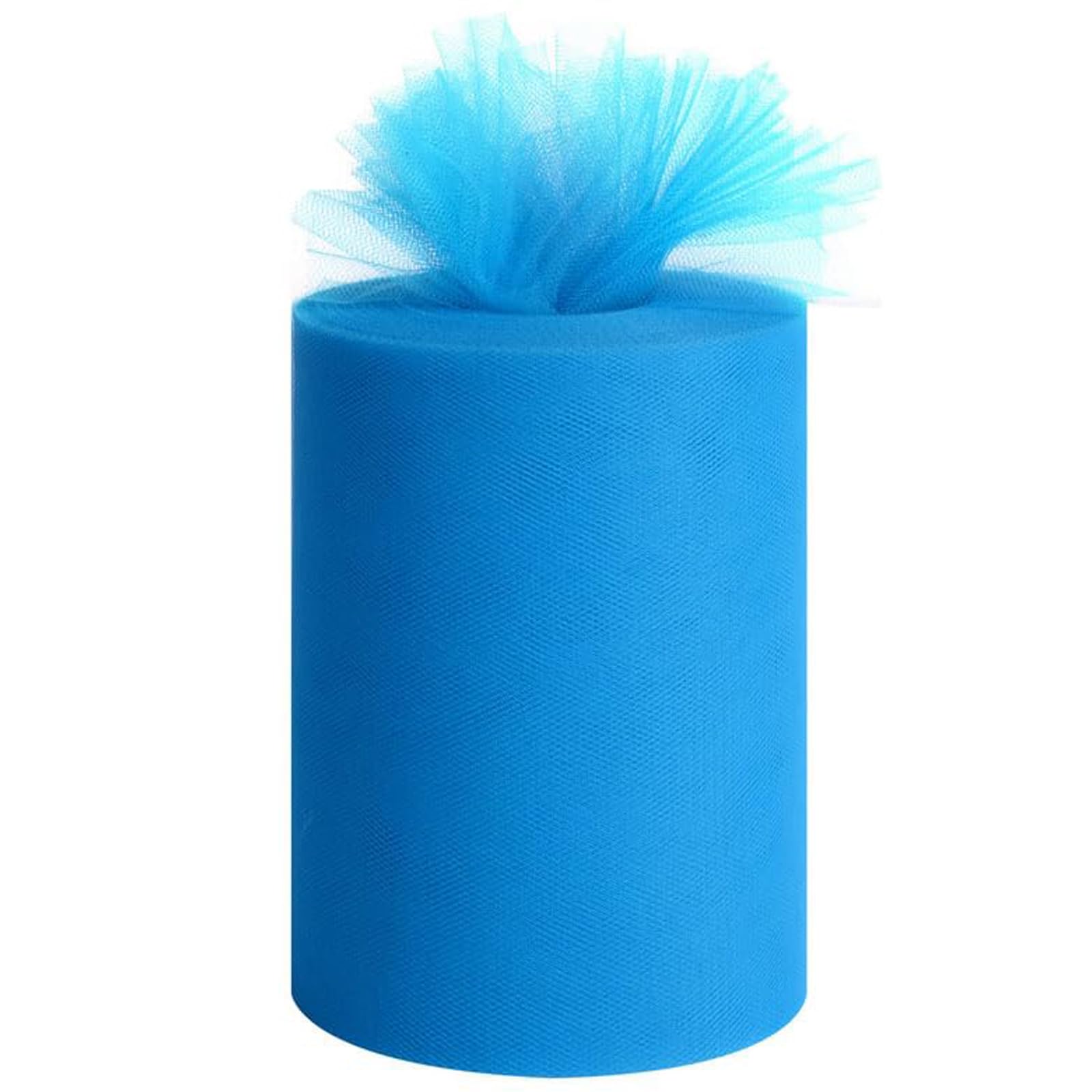 Tulle Rolls 6” by 100 Yards (300 feet) Tulle Roll Spool Fabric for DIY Tutu Skirts Wedding Baby Shower Crafts Decorations Party Supplies (White) — view 21