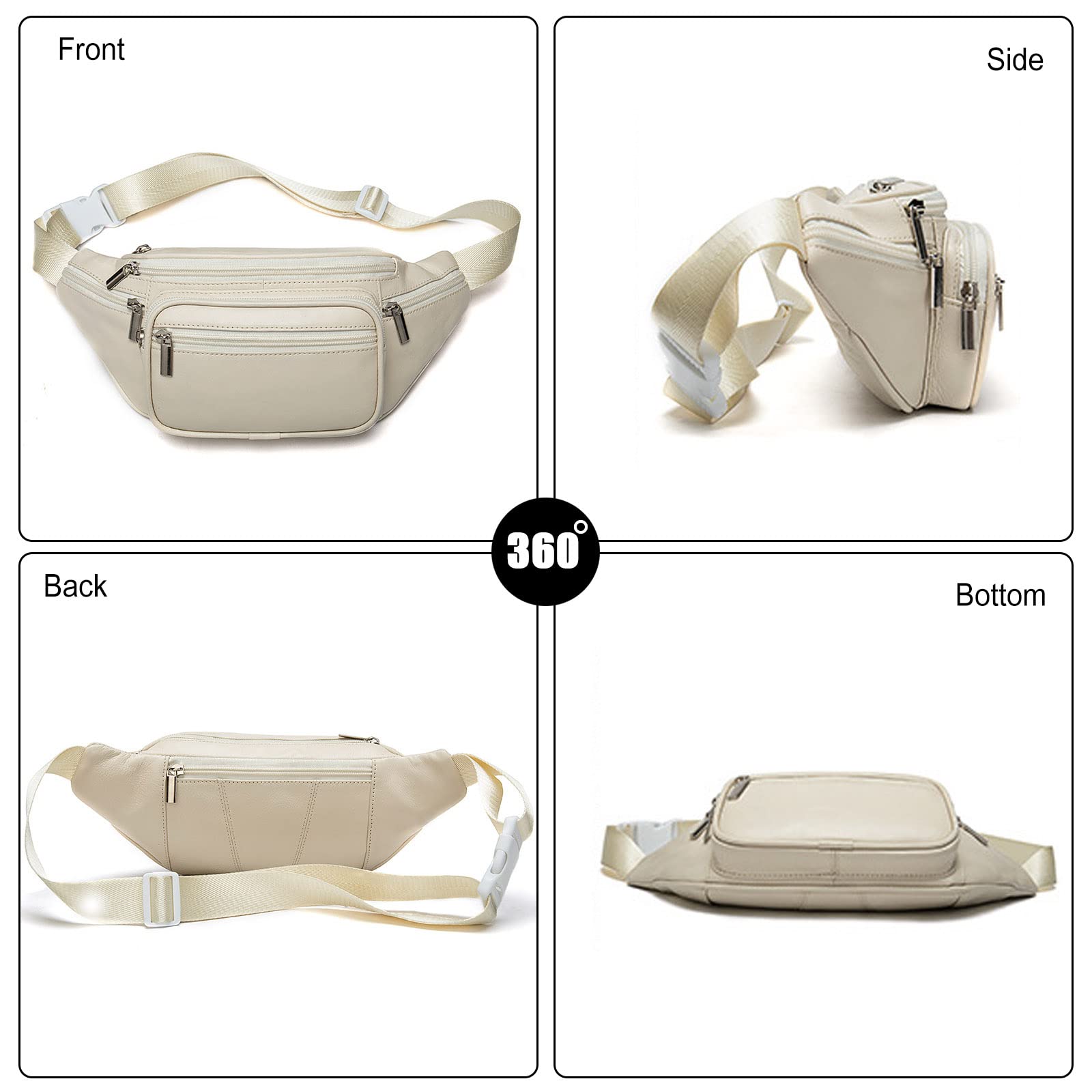 FANDARE nerka nerka nerka nerki dla kobiet mężczyzn torba na ramię prawdziwa skóra klatka piersiowa torba crossbody, pokrowiec na piesze wędrówki, jazdę na rowerze, podróże, sport na świeżym