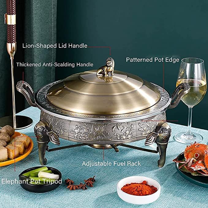 Server per buffet con padella e porta carburante per eventi in cucina, cene di festa, catering e servizio a buffet